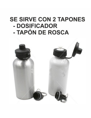 Cantimplora de aluminio con tapón de rosca