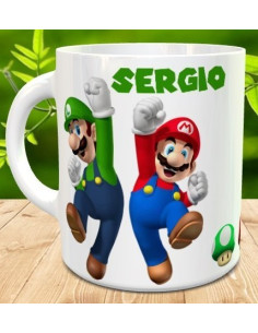Taza Mario Bros y Luigi