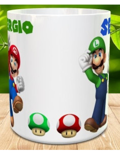 Taza Mario Bros y Luigi 2