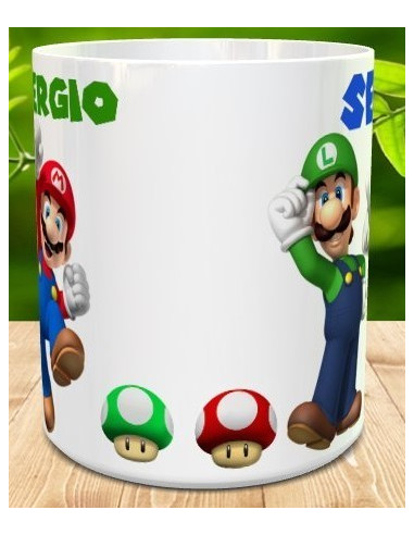 Taza Mario Bros y Luigi