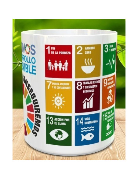 Taza objetivos de desarrollo sostenible