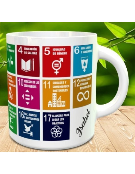Taza objetivos de desarrollo sostenible