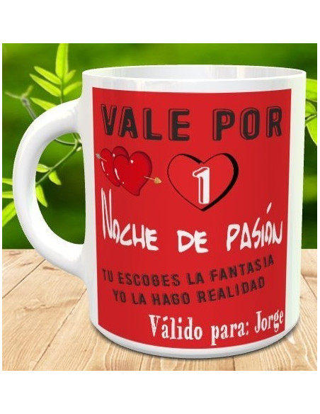 Taza vale por noche de pasión
