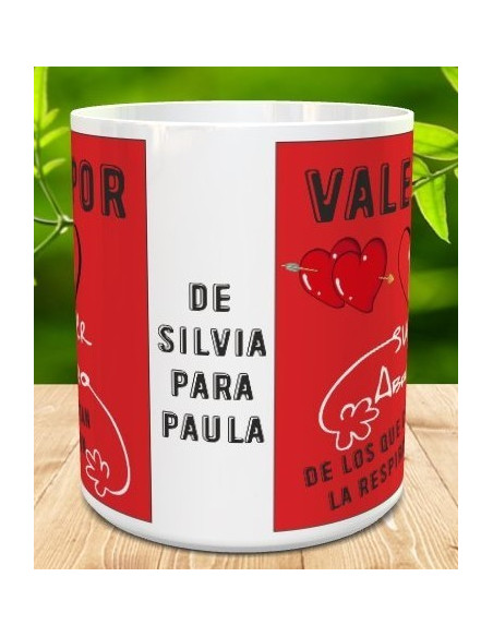 Taza vale por super abrazo