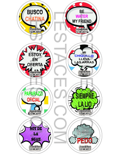 Chapas Bodas (Pack 100 unds)