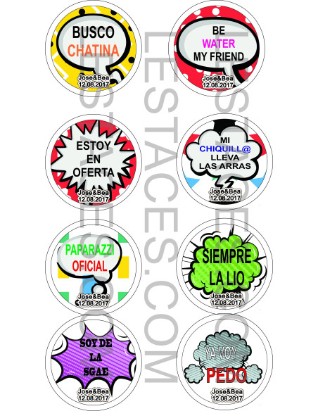 Chapas Bodas (Pack 100 unds)