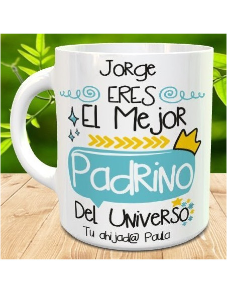 Taza padrino eres genial