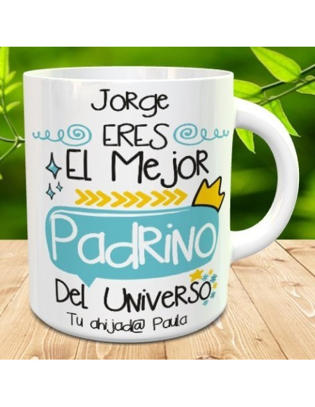 Taza padrino eres genial