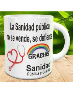 Taza Sanidad Pública y gratuita 2