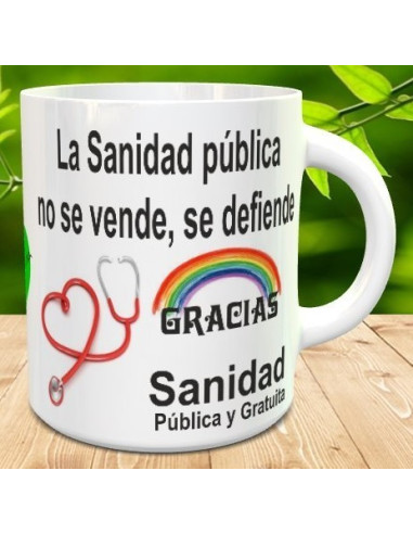 Taza Sanidad Pública y gratuita