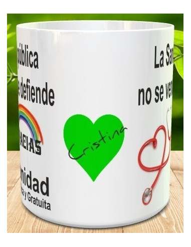 Taza Sanidad Pública y gratuita