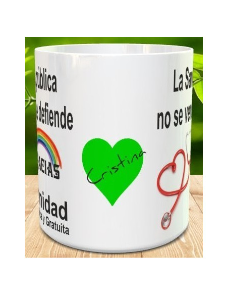 Taza Sanidad Pública y gratuita