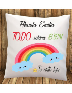 Cojín todo saldrá bien