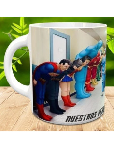 Taza nuestros super heroes y heroinas