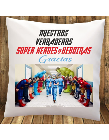 Cojín verdaderos heroes y heroinas