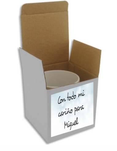 Caja personalizada para taza