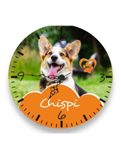 Reloj redondo personalizado (perro)