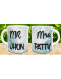 Pack 2 tazas Mr and Mrs