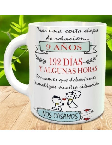Taza nos casamos