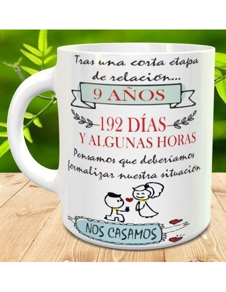 Taza nos casamos