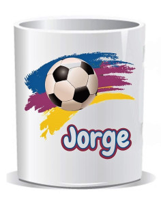 Taza FC Barcelona con nombre 2