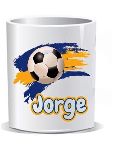Taza FC Barcelona con nombre 2