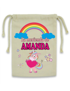 Bolsa merienda/almuerzo personalizada