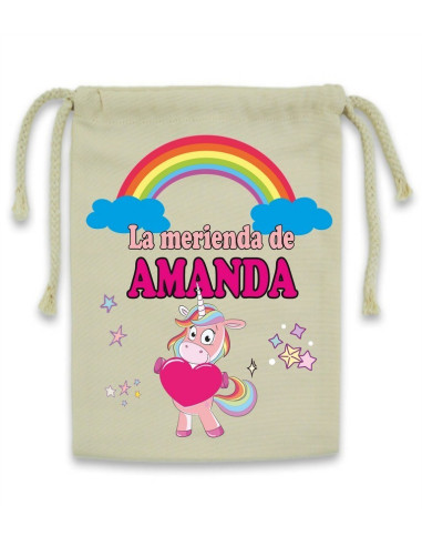 Bolsa merienda/almuerzo personalizada