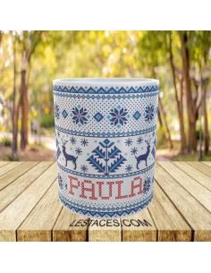 Taza PUNTO DE CRUZ  2
