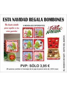 Caja bombones con mensaje 2