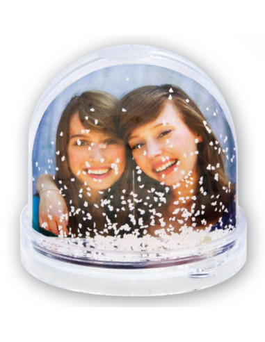 Bola de nieve con foto