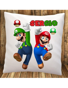 Cojín Mario Bros y Luigi