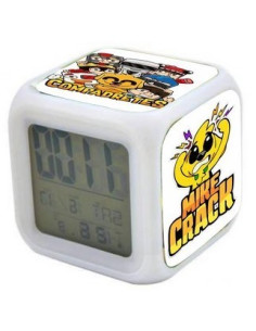 Reloj despertador MIKECRACK con luz de colores