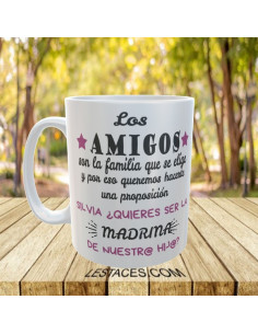 Taza quieres ser mi madrina