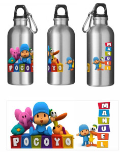 Cantimplora de aluminio con tapón de rosca 2