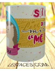 Taza Con solo mirarte me erizo 2