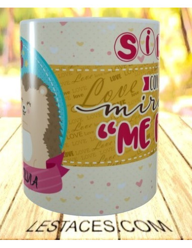 Taza Con solo mirarte me erizo
