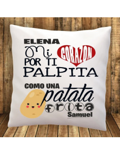 Cojín MI CORAZÓN PALPITA POR TI